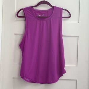 - ZYIA Zyia Active Purple Mesh Panel Split top NWOT​​​​​